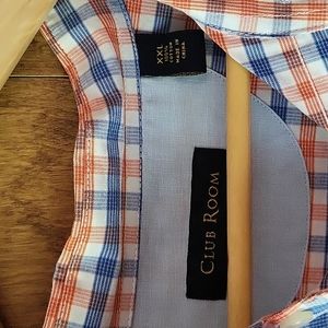 Mens Dress Shirt Short Sleeve Button Down